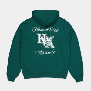 HWA Monogram Hoodie Brodé - Vert Trekking