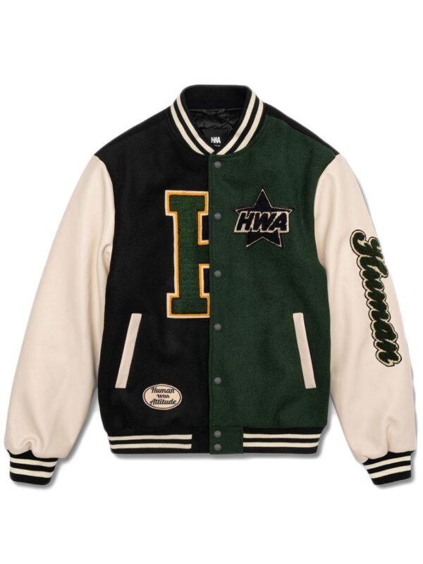 Veste Varsity Rockstar Noir Vert